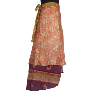 Vintage Silk Magic Wrap Skirt SW328