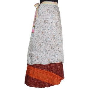 Vintage Silk Magic Wrap Skirt SW330
