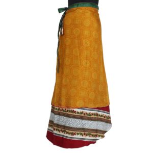 Vintage Silk Magic Wrap Skirt SW331