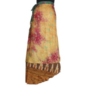 Vintage Silk Magic Wrap Skirt SW332