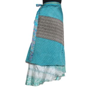 Vintage Silk Magic Wrap Skirt SW333