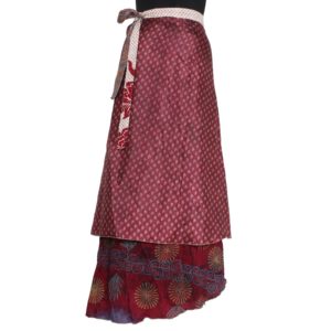 Vintage Silk Magic Wrap Skirt SW336