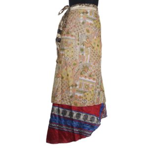 Vintage Silk Magic Wrap Skirt SW338