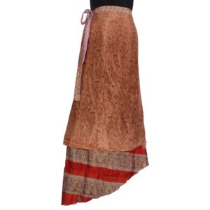 Vintage Silk Magic Wrap Skirt SW339