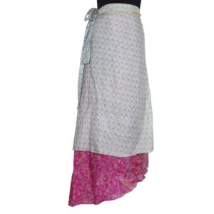 Vintage Silk Magic Wrap Skirt SW340