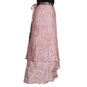 Vintage Silk Magic Wrap Skirt SW341