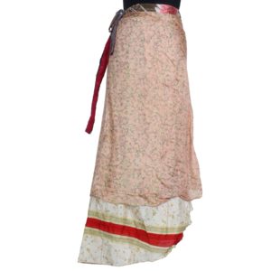 Vintage Silk Magic Wrap Skirt SW346