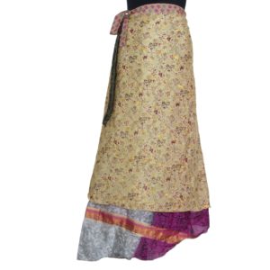 Vintage Silk Magic Wrap Skirt SW353
