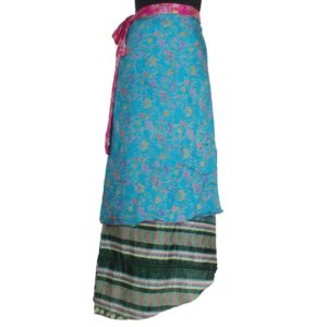 Vintage Silk Magic Wrap Skirt SW354