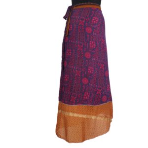 Vintage Silk Magic Wrap Skirt SW364