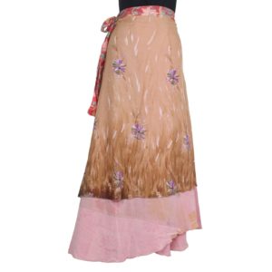 Vintage Silk Magic Wrap Skirt SW367