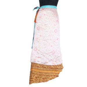 Vintage Silk Magic Wrap Skirt SW371