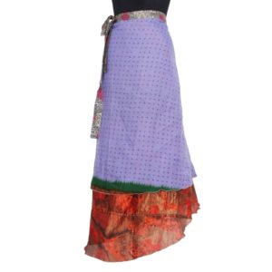 Vintage Silk Magic Wrap Skirt SW372