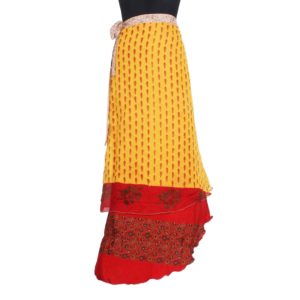 Vintage Silk Magic Wrap Skirt SW373