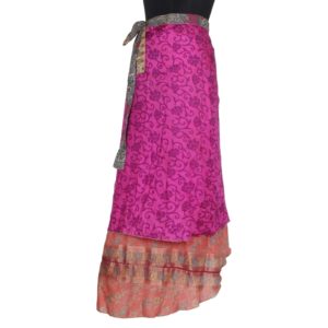 Vintage Silk Magic Wrap Skirt SW379