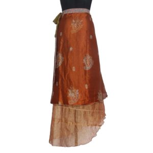 Vintage Silk Magic Wrap Skirt SW382