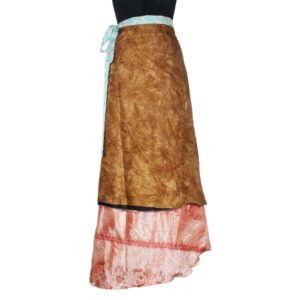 Vintage Silk Magic Wrap Skirt SW389