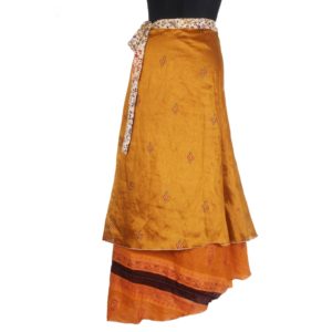 Vintage Silk Magic Wrap Skirt SW489