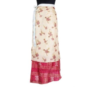 Vintage Silk Magic Wrap Skirt SW490