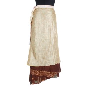 Vintage Silk Magic Wrap Skirt SW491