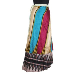 Vintage Silk Magic Wrap Skirt SW493
