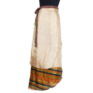 Vintage Silk Magic Wrap Skirt SW495