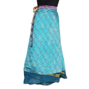 Vintage Silk Magic Wrap Skirt SW534