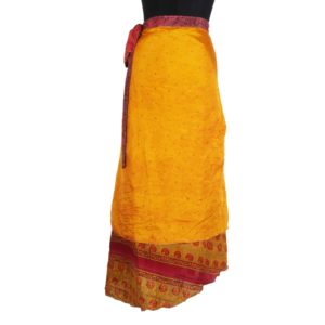Vintage Silk Magic Wrap Skirt SW538