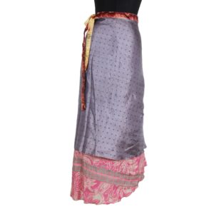 Vintage Silk Magic Wrap Skirt SW539