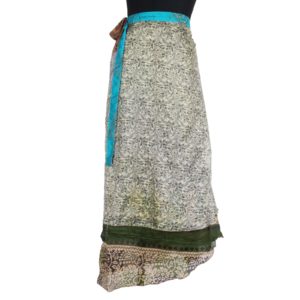 Vintage Silk Magic Wrap Skirt SW542