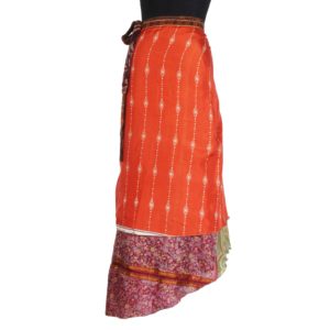 Vintage Silk Magic Wrap Skirt SW543