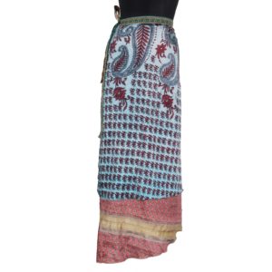 Vintage Silk Magic Wrap Skirt SW547