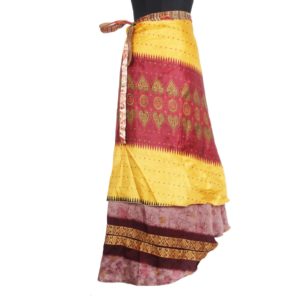 Vintage Silk Magic Wrap Skirt SW555