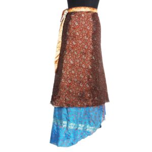 Vintage Silk Magic Wrap Skirt SW560