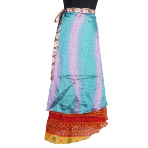 Vintage Silk Magic Wrap Skirt SW563