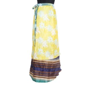 Vintage Silk Magic Wrap Skirt SW566