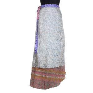 Vintage Silk Magic Wrap Skirt SW567