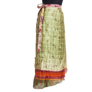 Vintage Silk Magic Wrap Skirt SW569