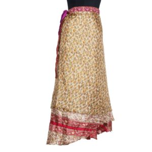 Vintage Silk Magic Wrap Skirt SW575