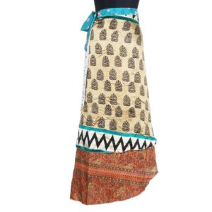 Vintage Silk Magic Wrap Skirt SW576