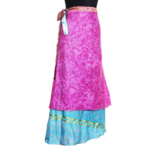 Vintage Silk Magic Wrap Skirt SW577