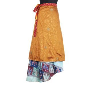 Vintage Silk Magic Wrap Skirt SW582