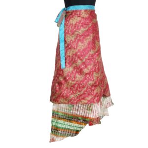 Vintage Silk Magic Wrap Skirt SW583