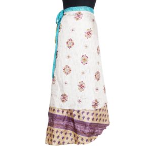 Vintage Silk Magic Wrap Skirt SW584