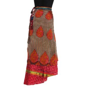 Vintage Silk Magic Wrap Skirt SW590