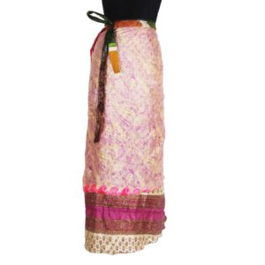 Vintage Silk Magic Wrap Skirt SW596