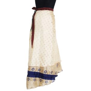 Vintage Silk Magic Wrap Skirt SW599
