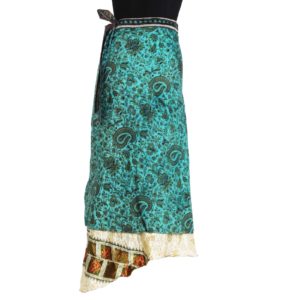 Vintage Silk Magic Wrap Skirt SW604