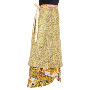 Vintage Silk Magic Wrap Skirt SW605