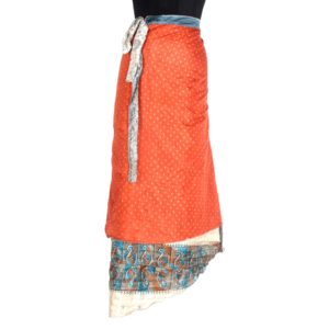 Vintage Silk Magic Wrap Skirt SW609